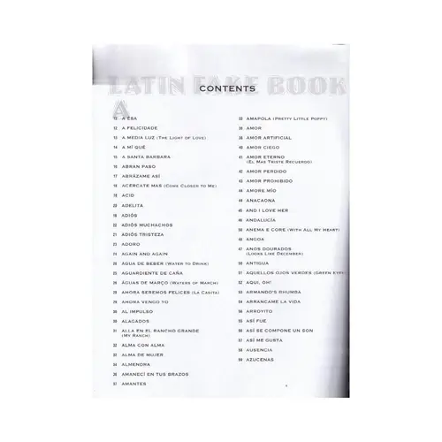 Latin Fake Book (C Edition)