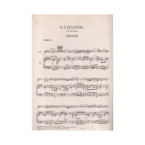 Seis Sonatas Para Violino  (Edição Antiga)