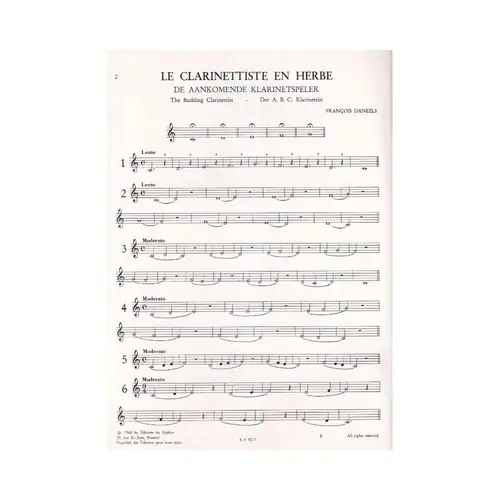 Le Clarinettiste En Herbe - Vol.1