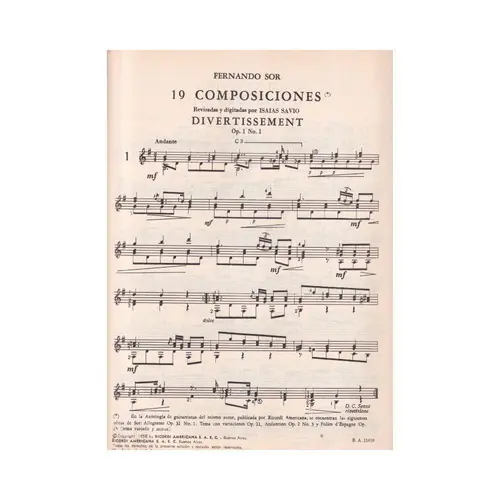19 Composiciones Para Guitrra