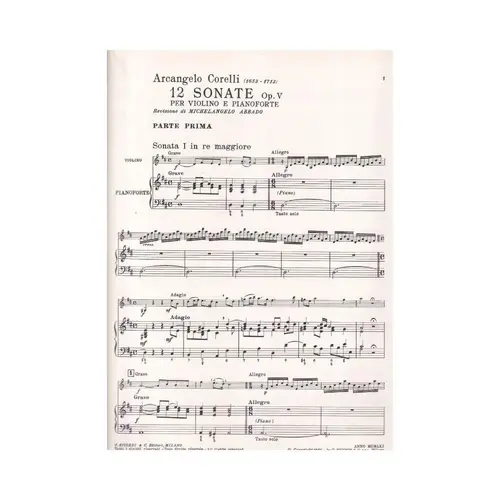 12 Sonate Op.5 Vol.1