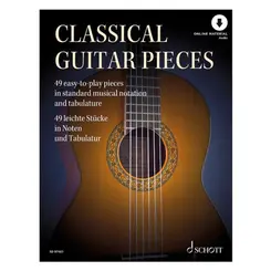 Classical Guitar Pieces - 50 easy-to-play pieces in standard musical notation and tablature