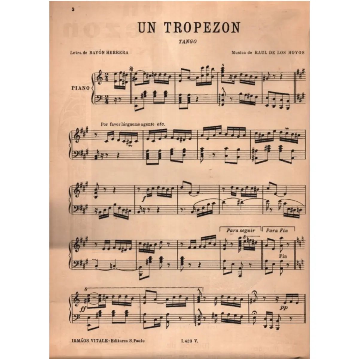 Un Tropezon - Tango  (Edição Antiga)