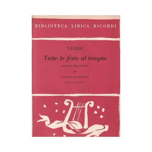 Rigoletto - Tutte Le Feste Al Tempio - Exemplar Antigo