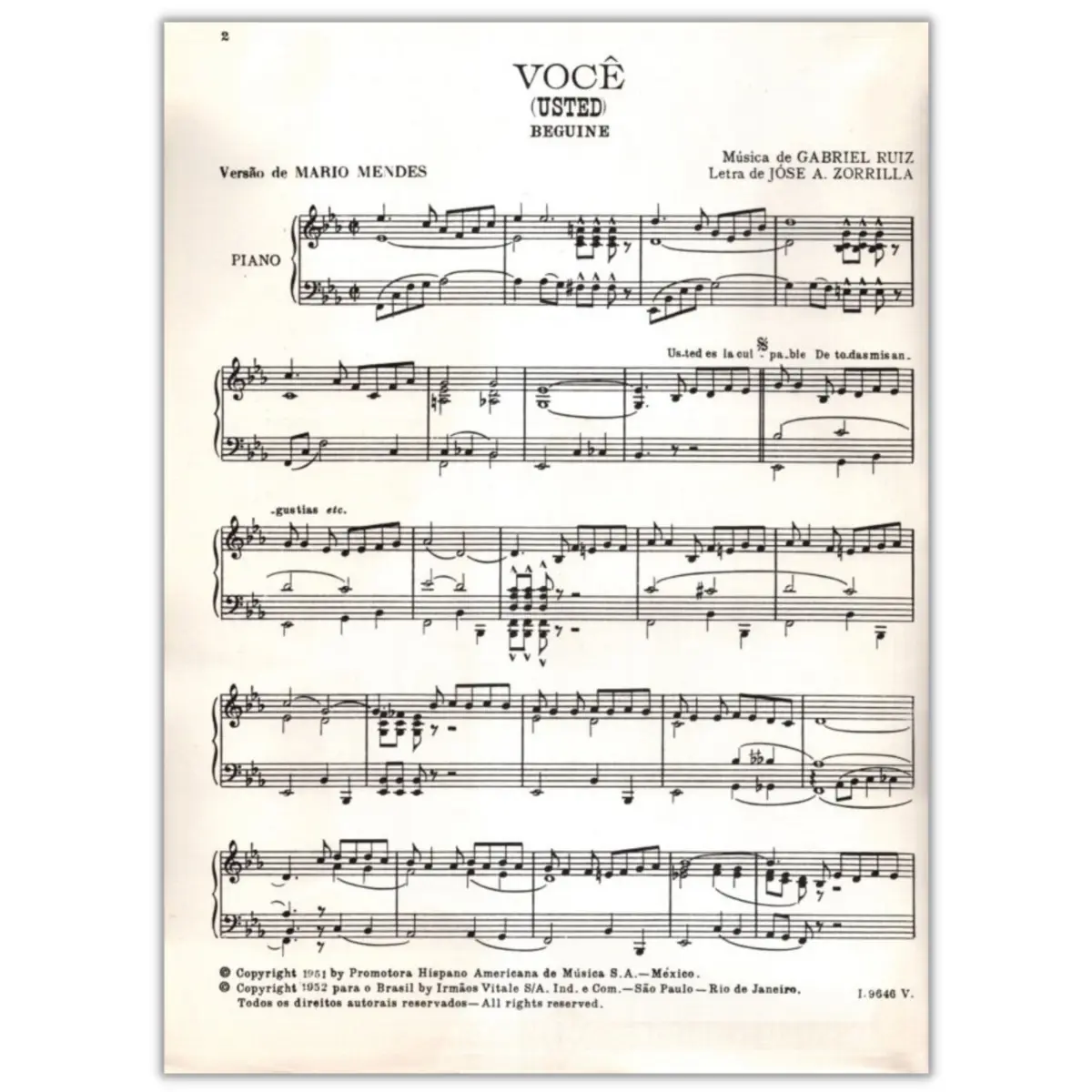 Você -  Beguine