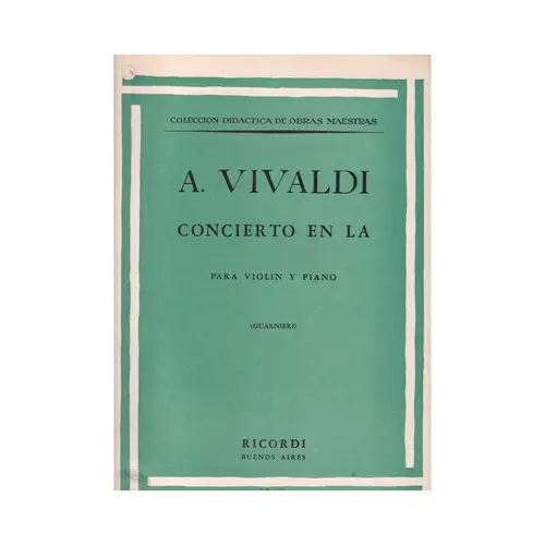 Concerto In La  (Edição Antiga)