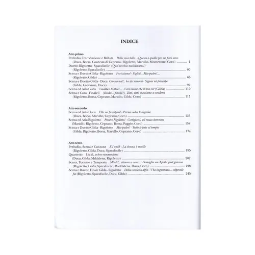 Rigoletto - Vocal Score