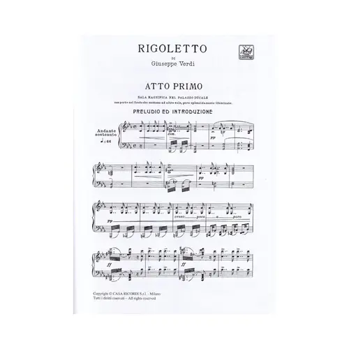 Rigoletto - Vocal Score