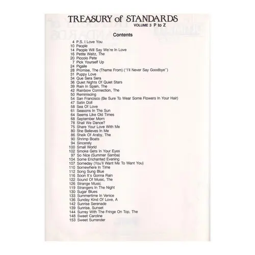 Treasury Of Standards - Vol.3  (P To Z)
