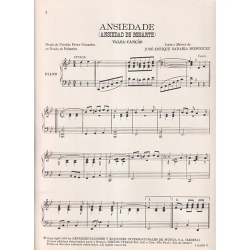 Ansiedade - Valsa-Canção