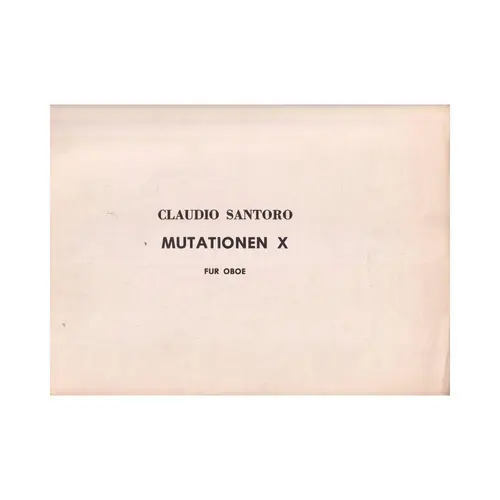 Mutationen X Fur Oboe