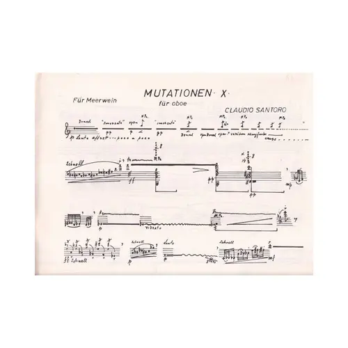 Mutationen X Fur Oboe