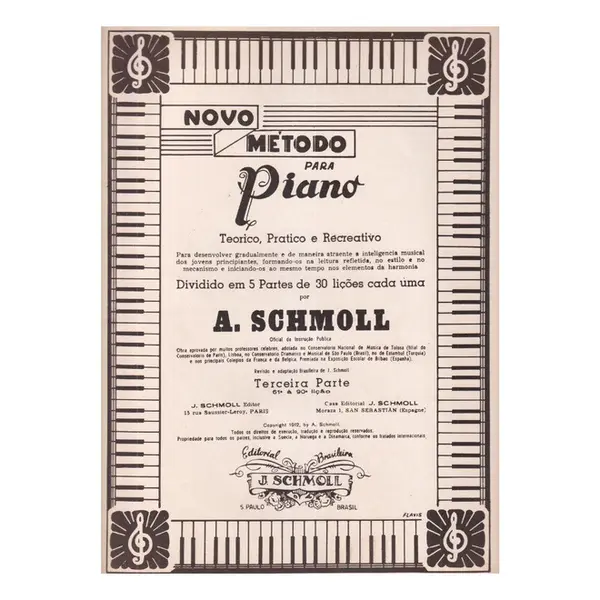 Novo Método Para Piano - 3 Parte (N. 61 - 90)