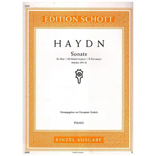 Sonate Es Dur - Hob XVI:49