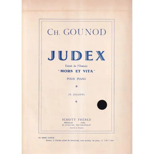 Judex (Do Oratorio Mors Et Vita)  (Edição Antiga)