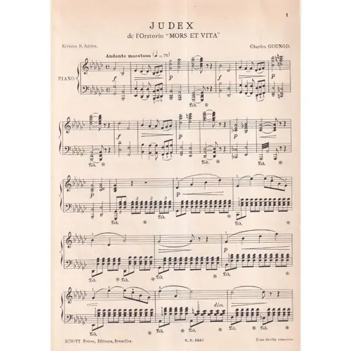 Judex (Do Oratorio Mors Et Vita)  (Edição Antiga)
