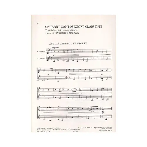 Celebri Composizioni Classiche