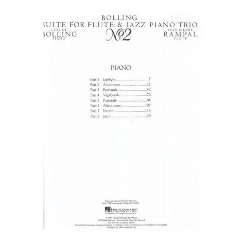 Suite For Flute E Jazz Piano Trio 2