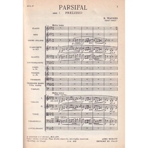 Parsifal - 1º Preludio (partitura de bolso)