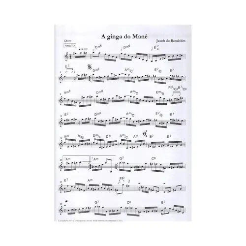 Caderno De Composições De Jacob Do Bandolim - Vol 1