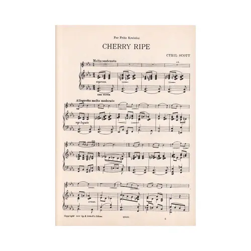 Cherry Ripe  - violino e piano