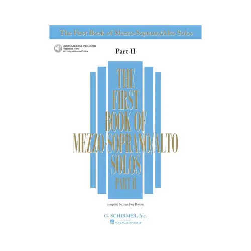 The First Book Of Mezzo-Soprano/Alto Solos Ii`S