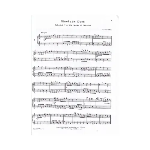 Selected Duets For Flute - Vol.1