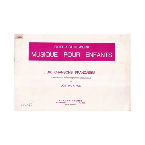 Musique Pour Enfants - Dix Chansons françaises