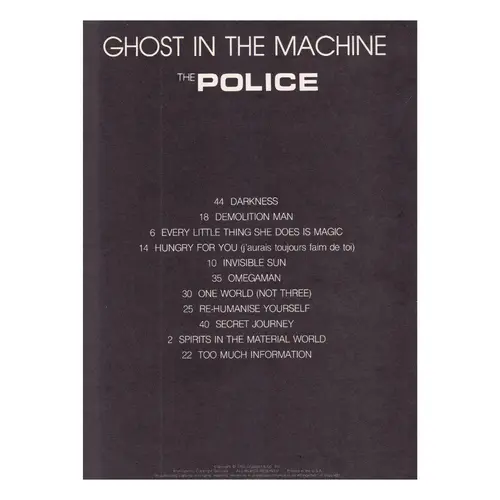 Ghost In The Machine - The Police