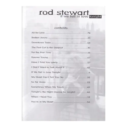 If We Fall In Love Tonight - Rod Stewart