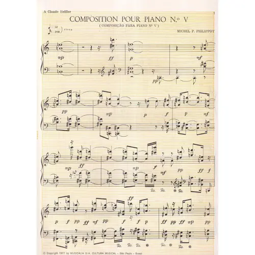 Composition Pour Piano - .Vol.5