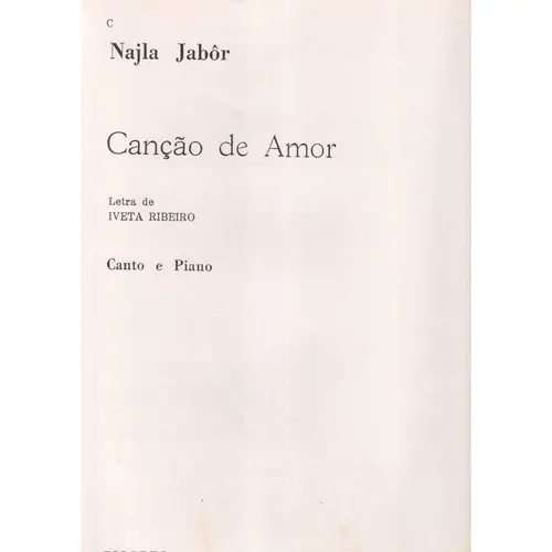 Canção De Amor