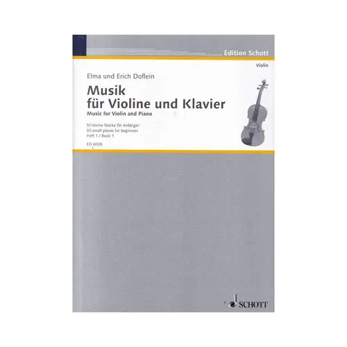 Music For Violin And Piano Vol.1  - 50 Small Pieces For Beginners