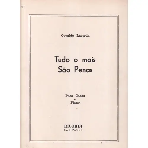 Tudo O Mais Sao Penas