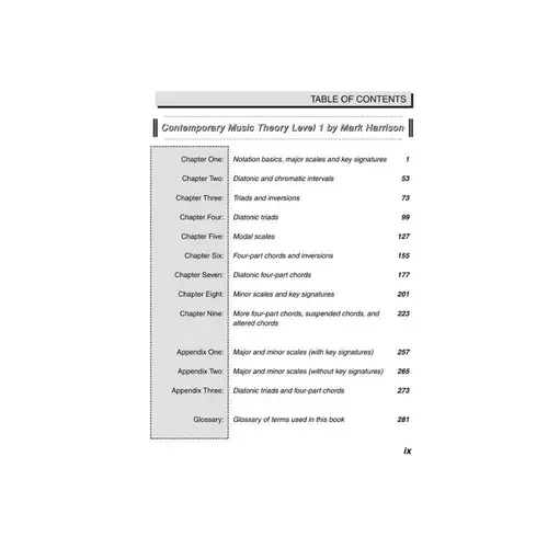 Contemporary Music Theory Level 1
