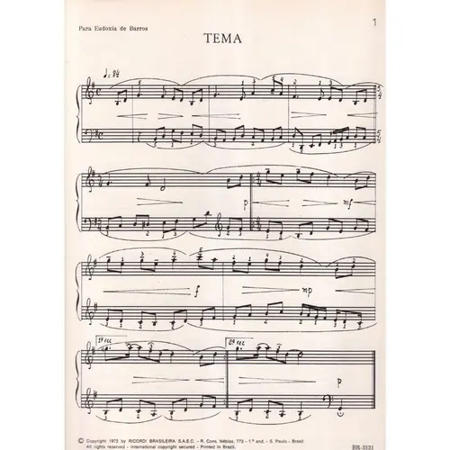 8 Variações Para Piano