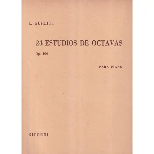 24 Estudios De Octavas - Op. 100  (Edição Antiga)