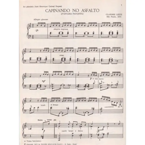 Capinando No Asfalto  (Fantasia Paulista)
