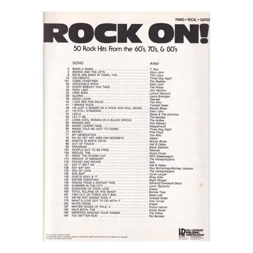 Rock On! - 50 Rock Hits