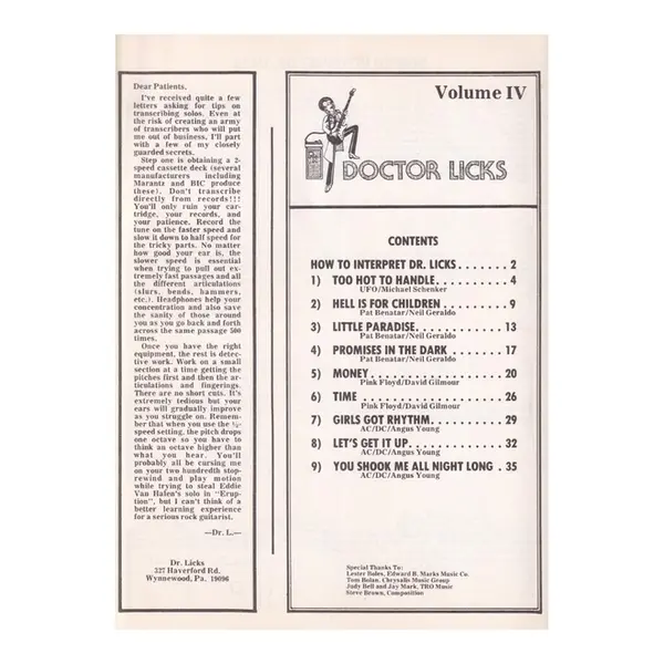 Doctor Licks - Vol.4 +K7