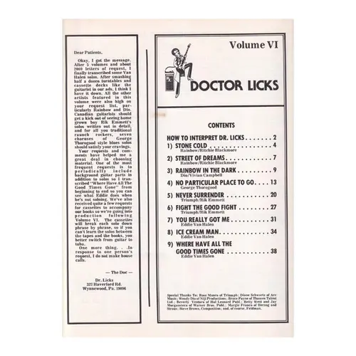 Doctor Licks - Vol.6  +K7