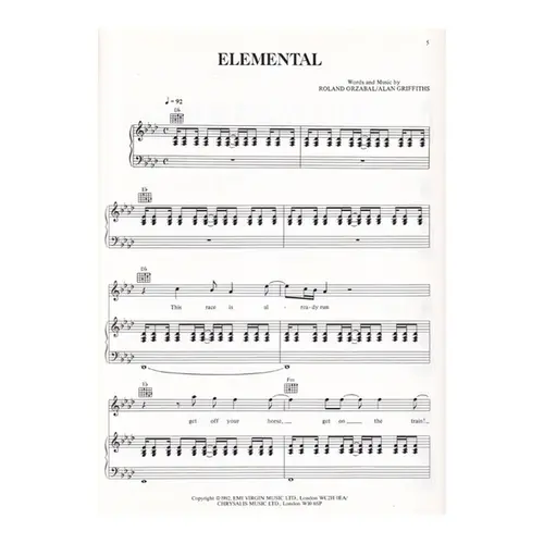 Tears For Fears - Elemental