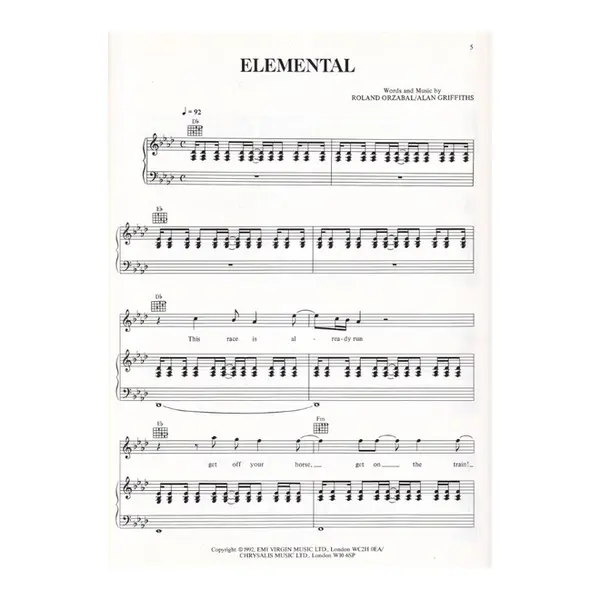 Tears For Fears - Elemental