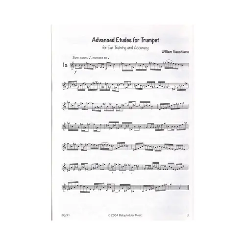 Advanced Etudes For Trumpet For Ear Training And Accuracy