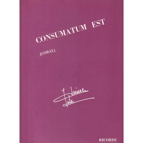 Consumatum Est