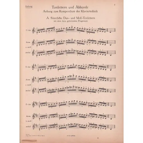 Tonleitern Und Akkorde  (Edição Antiga)