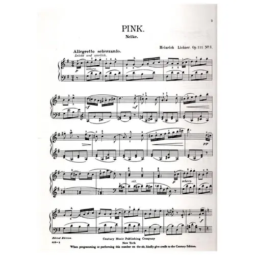 Pink - Op.111 N.3