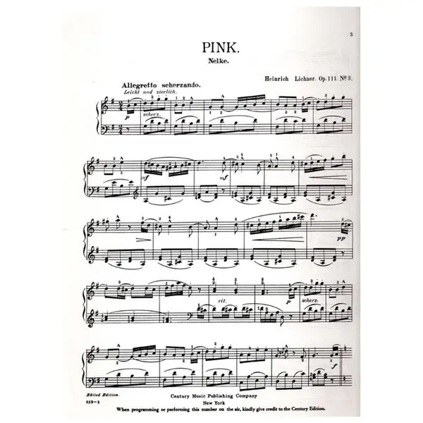 Pink - Op.111 N.3
