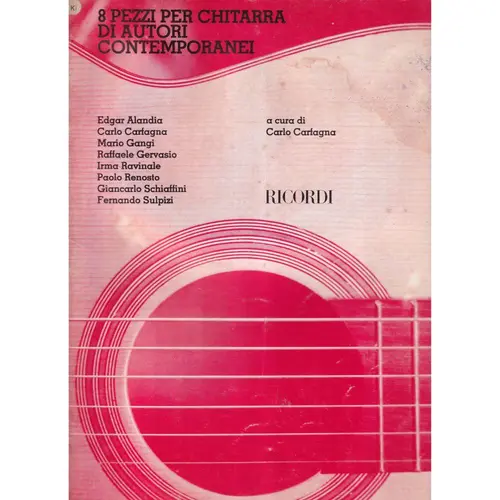 8 Pezzi Di Autori Contemporanei Per Chitarra Vol.1