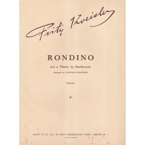 Rondino On A Theme By Beethoven